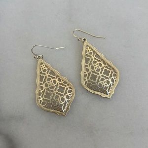 Kendra Scott Addie Gold Drop Earrings Gold Filigre